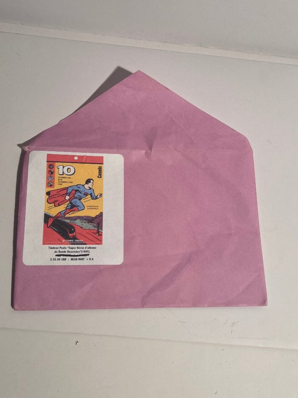 Canada Post 1995 Superheroes Souvenir Stamp Sheet – Superman, Captain Canuck